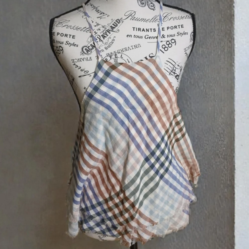 American Eagle Outfitters Multicolor Checkered Crop Tank